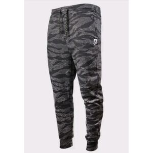 New Zero Foxtrot PT Joggers Men S Camo Gray Gym Lounge Fleece Sweatpants Comfy